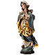 Our Lady of Grace painted wood statue baroque style s4