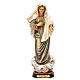 Statua Madonna di Medjugorje legno dipinto Val Gardena s1