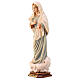 Estatua Virgen reina de la paz madera pintada Val Gardena s3