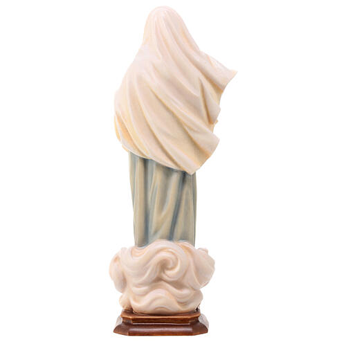 Statua Madonna regina della pace legno dipinto Val Gardena 8