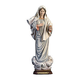 Imagens em Madeira Pintada: Imagem Nossa Senhora rainha da paz madeira pintada Val Gardena Imagens em Madeira Pintada: Imagem Nossa Senhora rainha da paz madeira pintada Val Gardena