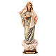 Madonna Statue Queen of Peace Painted Wood Val Gardena s1