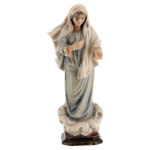 Figura Madonna Kraljica Mira drewno malowane Val Gardena 1