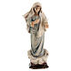 Virgin Mary Statue Kraljica Mira painted wood Val Gardena s1