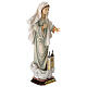 Estatua Virgen de Medjugorje con iglesia madera pintada Val Gardena s6