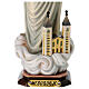 Statue Notre-Dame de Medjugorje avec église bois peint Val Gardena s3