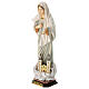Statua Madonna di Medjugorje con chiesa legno dipinto Val Gardena s4