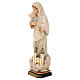 Statue Notre-Dame Reine de la Paix avec église bois peint Val Gardena s3