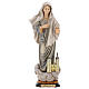 Our Lady of Medjugorje Kraljica Mira with church statue in painted wood, Val Gardena s1