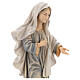Our Lady of Medjugorje Kraljica Mira with church statue in painted wood, Val Gardena s2