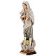 Statue Kraljica Mira avec église bois peint Val Gardena s3