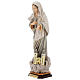 Statua Kraljica Mira con chiesa legno dipinto Val Gardena s3