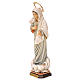 Figura Madonna Medjugorje z gwieździstą aureolą drewno malowane Val Gardena s3