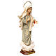 Statua Madonna regina della pace con raggiera legno dipinto Val Gardena s4