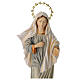 Our Lady of Medjugorje Kraljica Mira with halo statue in painted wood, Val Gardena s2