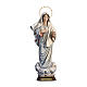 Statua Madonna kraljica mira con raggiera legno dipinto Val Gardena s1