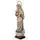 Statua Madonna kraljica mira con raggiera legno dipinto Val Gardena s4