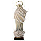 Statua Madonna kraljica mira con raggiera legno dipinto Val Gardena s8