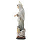 Our Lady of Medjugorje with church and halo statue in painted wood, Val Gardena s6