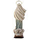 Our Lady of Medjugorje Regina Pacis with church and halo statue in painted wood, Val Gardena s6