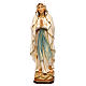 Our Lady of Lourdes painted Val Gardena wood statue s1