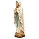 Our Lady of Lourdes painted Val Gardena wood statue s3
