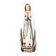 Madonna of Lourdes stylized wood painted Val Gardena s1