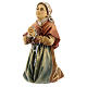Statue Sainte Bernadette bois peint Val Gardena s3