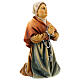 Statue Sainte Bernadette bois peint Val Gardena s6