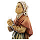 Statua Santa Bernadette legno dipinto Val Gardena s5