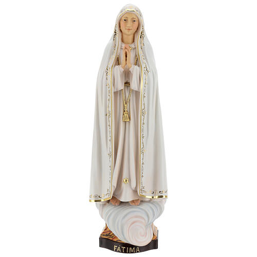 Our Lady of Fatima Capelinha statue in painted wood, Val Gardena 1