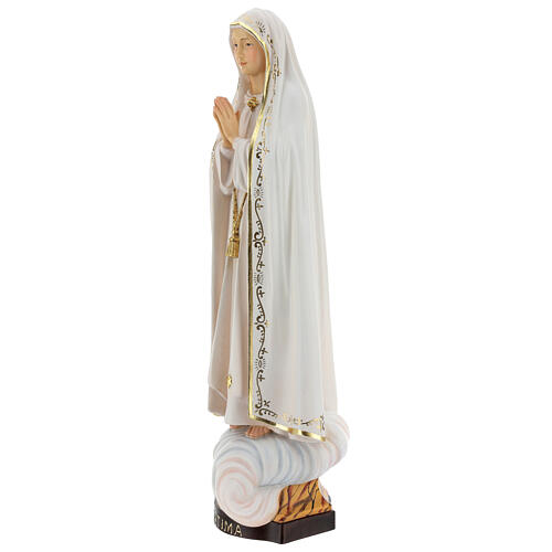 Our Lady of Fatima Capelinha statue in painted wood, Val Gardena 3