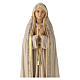Statue Notre-Dame de Fatima Capelinha bois peint Val Gardena s2