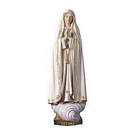 Imagens em Madeira Pintada: Imagem Nossa Senhora de Fátima Capelinha madeira pintada 
Val Gardena
