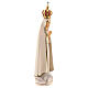 Estatua Virgen de Fátima estilizada con corona madera pintada Val Gardena s4