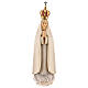 Statue Notre-Dame de Fatima stylisée avec couronne bois peint Val Gardena s1