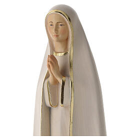 Imagem Nossa Senhora de Fátima estilizada madeira pintada Val Gardena