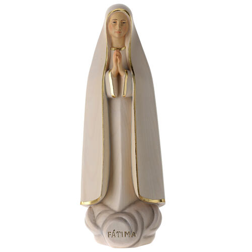 Imagem Nossa Senhora de Fátima estilizada madeira pintada Val Gardena 1