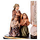 Group apparition of Fatima with crown statue in painted wood, Val Gardena s2