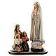 Group apparition of Fatima statue in painted wood, Val Gardena s1