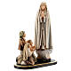 Group apparition of Fatima statue in painted wood, Val Gardena s5
