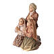 Statues of the three shepherds of Fatima wood painted Val Gardena s2