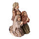 Statues of the three shepherds of Fatima wood painted Val Gardena s3