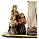 Group apparition of the Angel of Peace statue in painted wood, Val Gardena s4