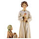 Group Apparition Angel of Peace of Portugal,wood painted Val Gardena s2