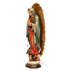 Statue Gottesmutter von Guadalupe bemalten Grödnertal Holz