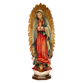 Statua Madonna di Guadalupe legno dipinto Val Gardena
