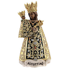 Figura Madonna z Altötting drewno malowane Val Gardena