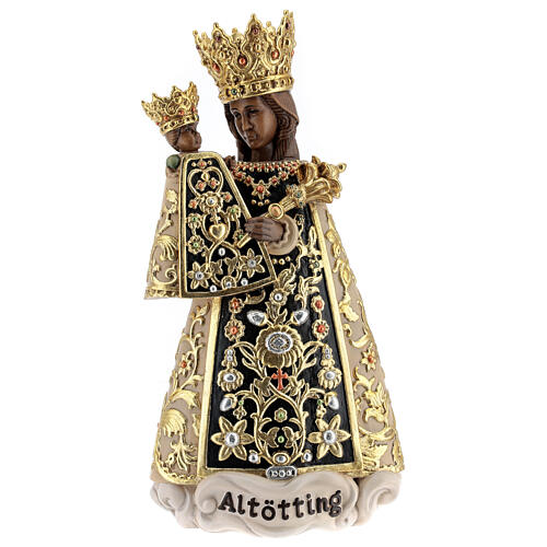 Figura Madonna z Altötting drewno malowane Val Gardena 1