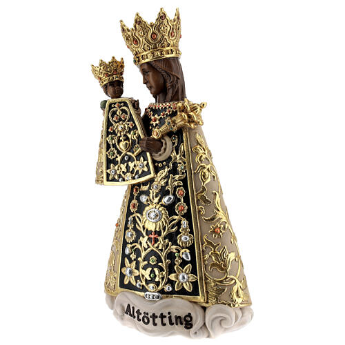 Figura Madonna z Altötting drewno malowane Val Gardena 3